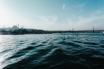 The water under the blue sky during the day
